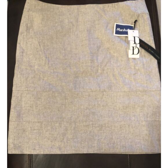 Dalia Collection Women’s Beige Wool Blend Skirt Size 10 NWT‎ - Picture 1 of 9